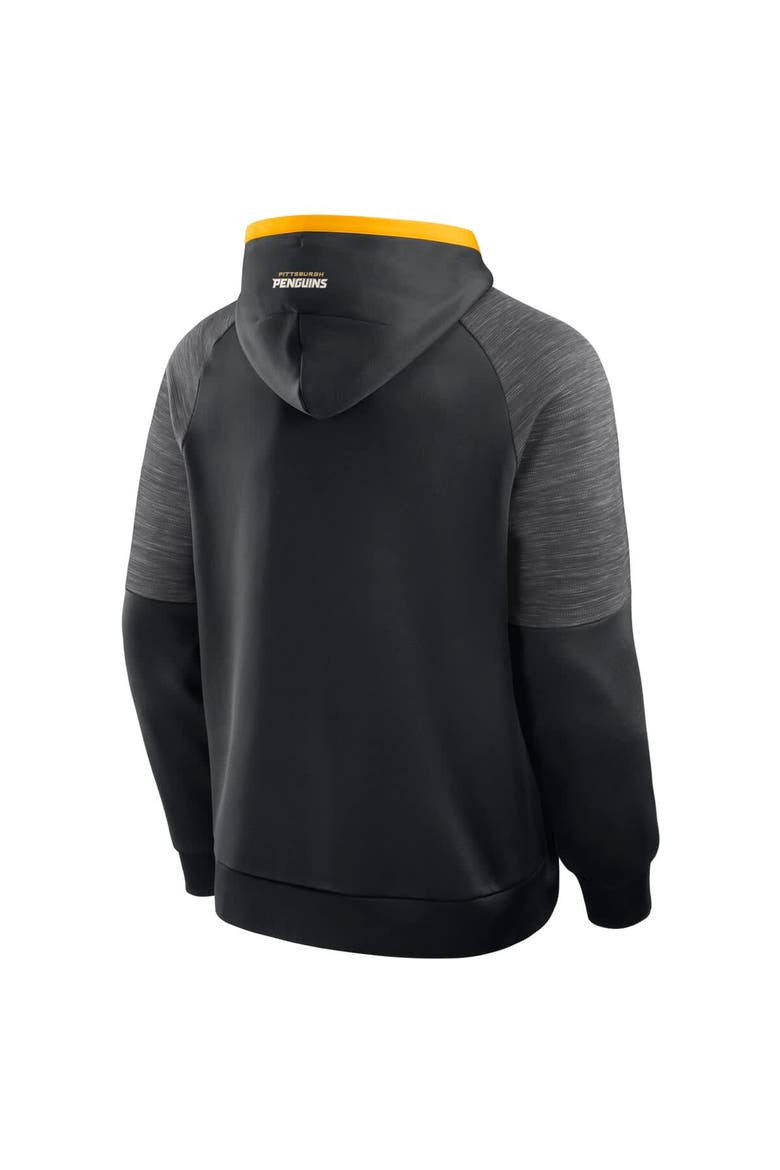 Men's Fanatics Black Pittsburgh Penguins Goaltender Defender Pullover Hoodie, Alternate, color, Black