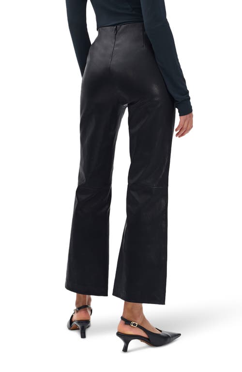 Rag & Bone Irina Kick Flare Leather Pants In Black