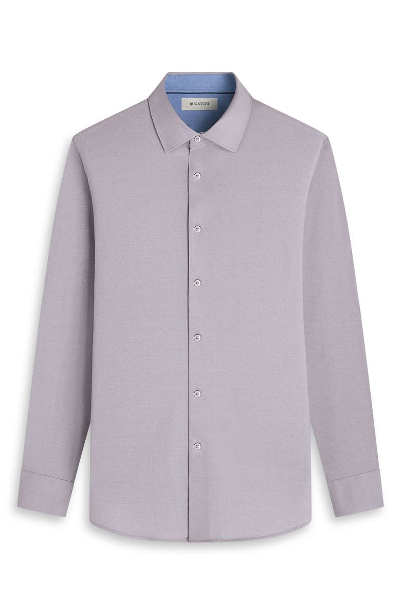 Bugatchi Jimmy OoohCotton<sup>®</sup> Button-Up Shirt, Alternate, color, Walnut