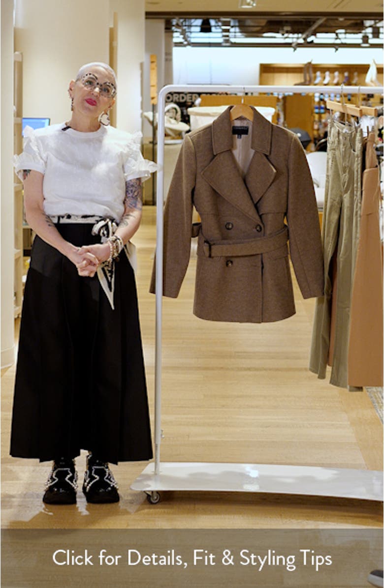 Sullivan Double Breasted Belted Coat, sales video thumbnail