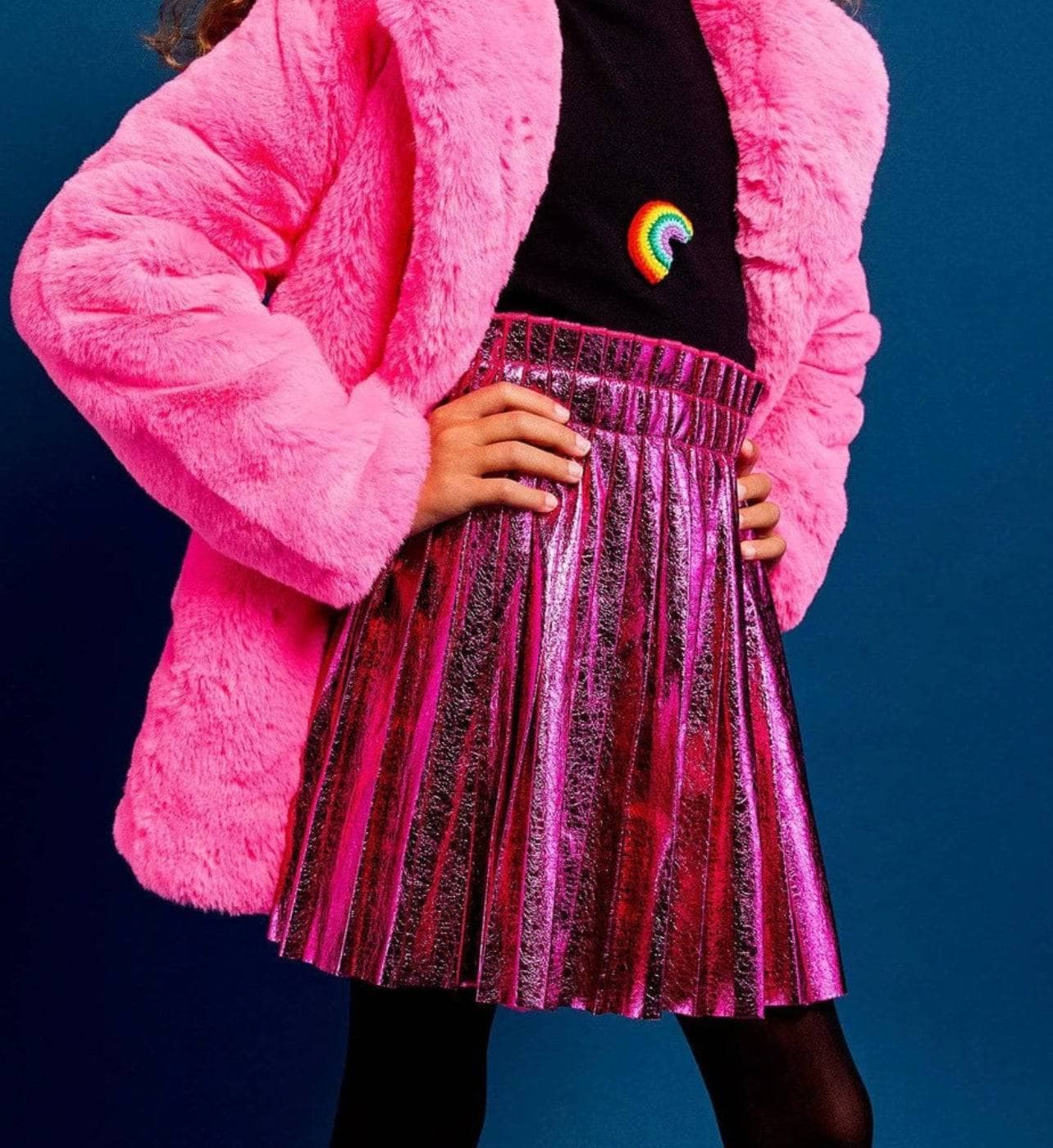 Lola + The Boys Foil Pleated Skirt | Nordstrom