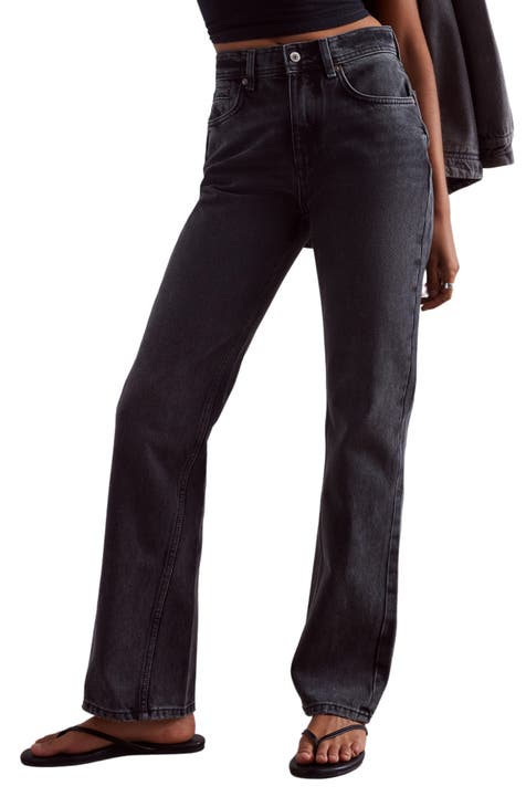 Nwtg Free People High-Rise Rugged Black Jean's Size popular 25