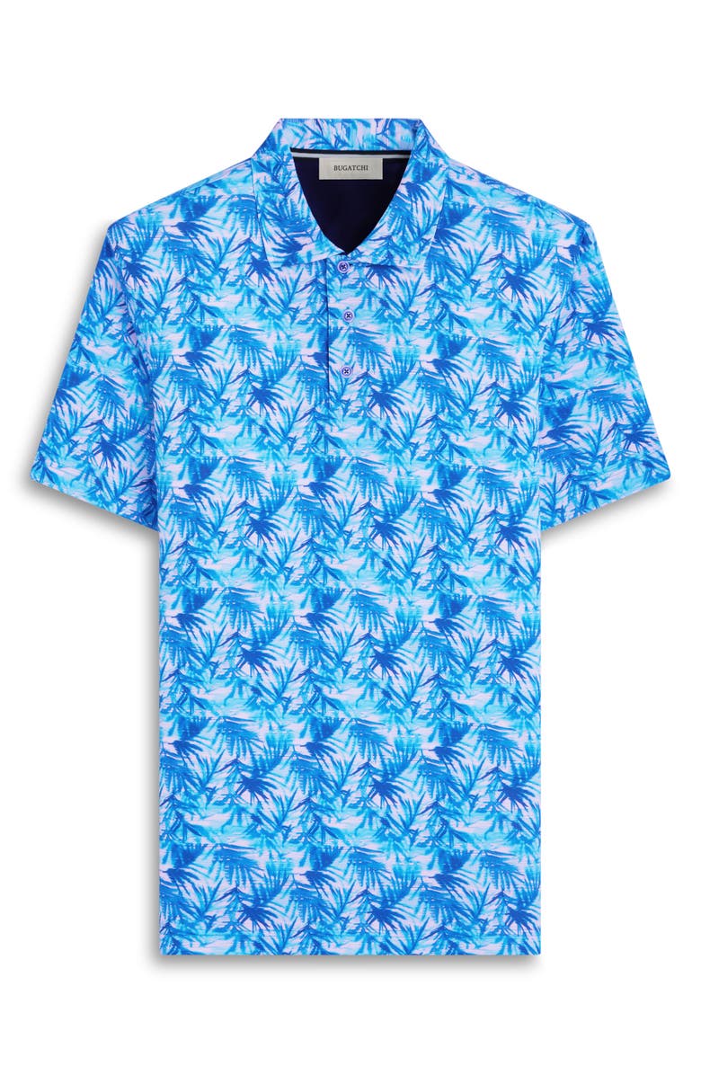 Bugatchi Hendrix Digital Leaf Print Pima Cotton Polo, Alternate, color, 