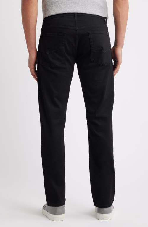 7 For All Mankind The Straight Leg Jeans In Black