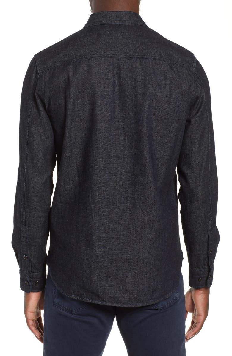 AG Benning Chambray Slim Fit Utility Shirt, Alternate, color,