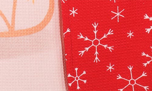 Tiramisu Spirits Bright Holiday Towel Set In Multi