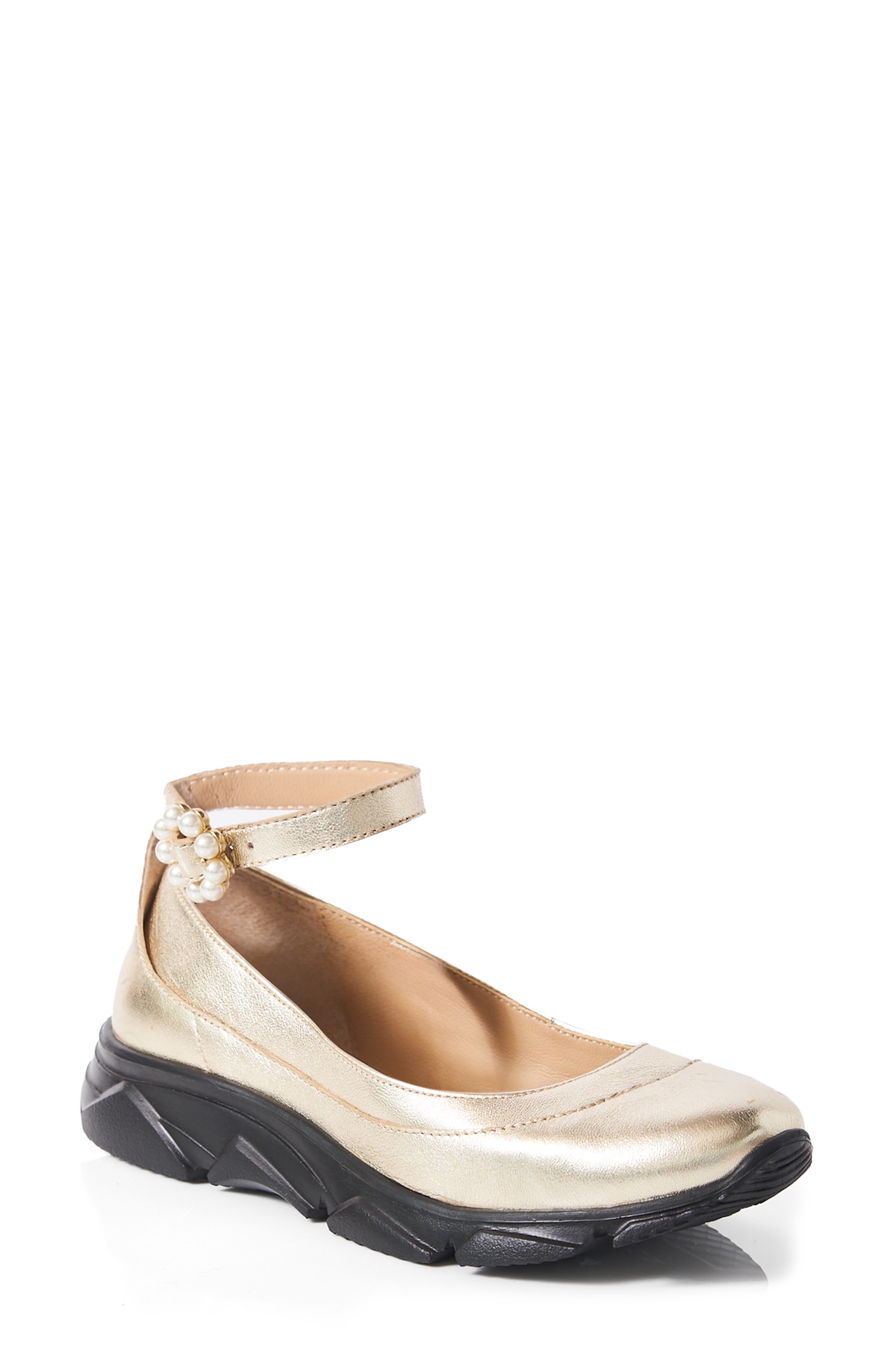 Adventure Ballet Sneaker, Main, color, CHAMPAGNE METALLIC