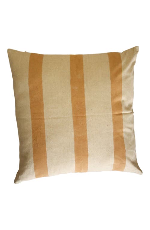Ninéh Oh! Stripes Block Print Pillow - Cover Only in Ochre  product