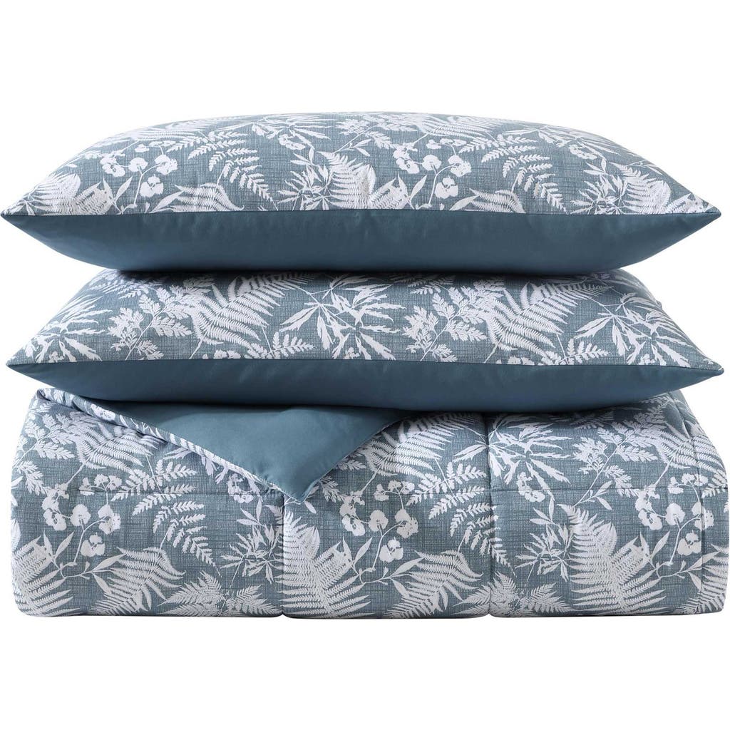 Eddie Bauer Fern Garden Reversible Comforter Set In Cabana Blue