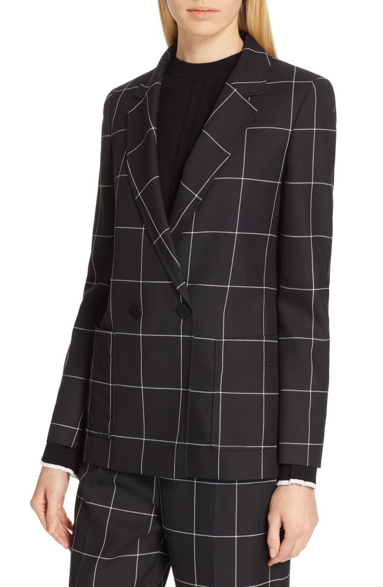HUGO Ajanisa Windowpane Jacket, Alternate, color,