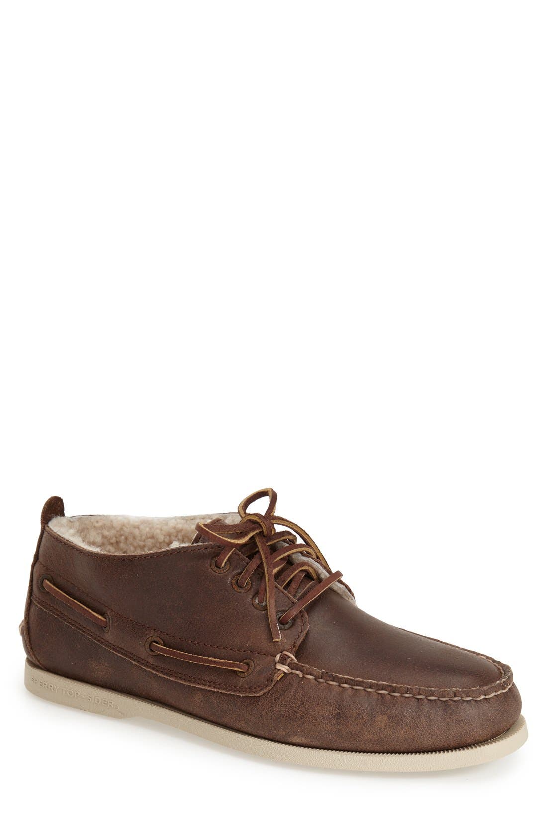 SPERRY TOP-SIDER<sup>®</sup> Sperry 'Authentic Original Winter' Genuine Shearling Lined Chukka Boot, Main, color, 