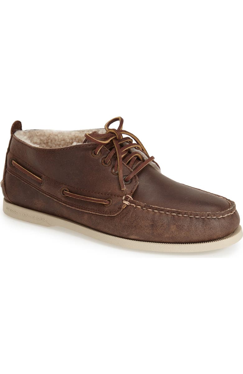 SPERRY TOP-SIDER<sup>®</sup> Sperry 'Authentic Original Winter' Genuine Shearling Lined Chukka Boot, Main, color,