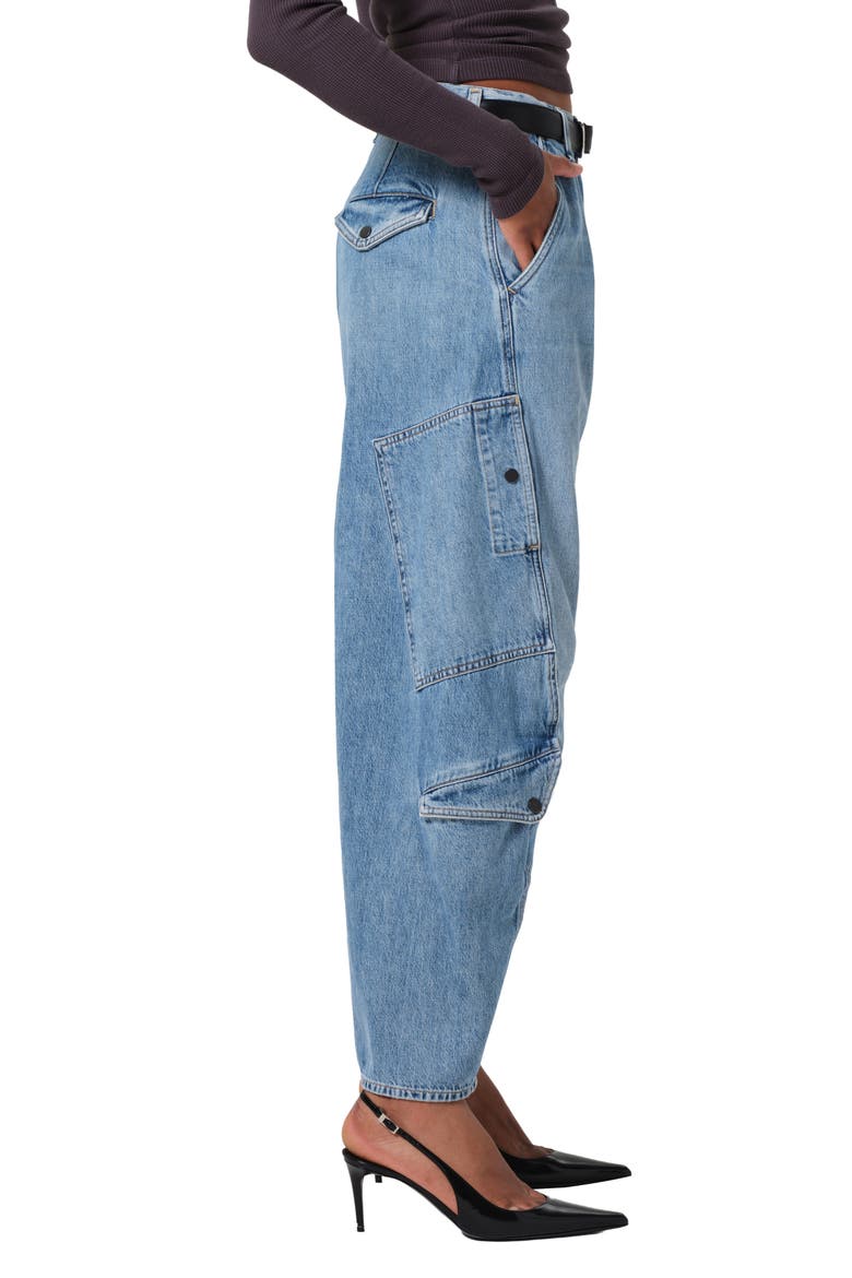 Flight Barrel Leg Jeans, Alternate, color, ZENITH