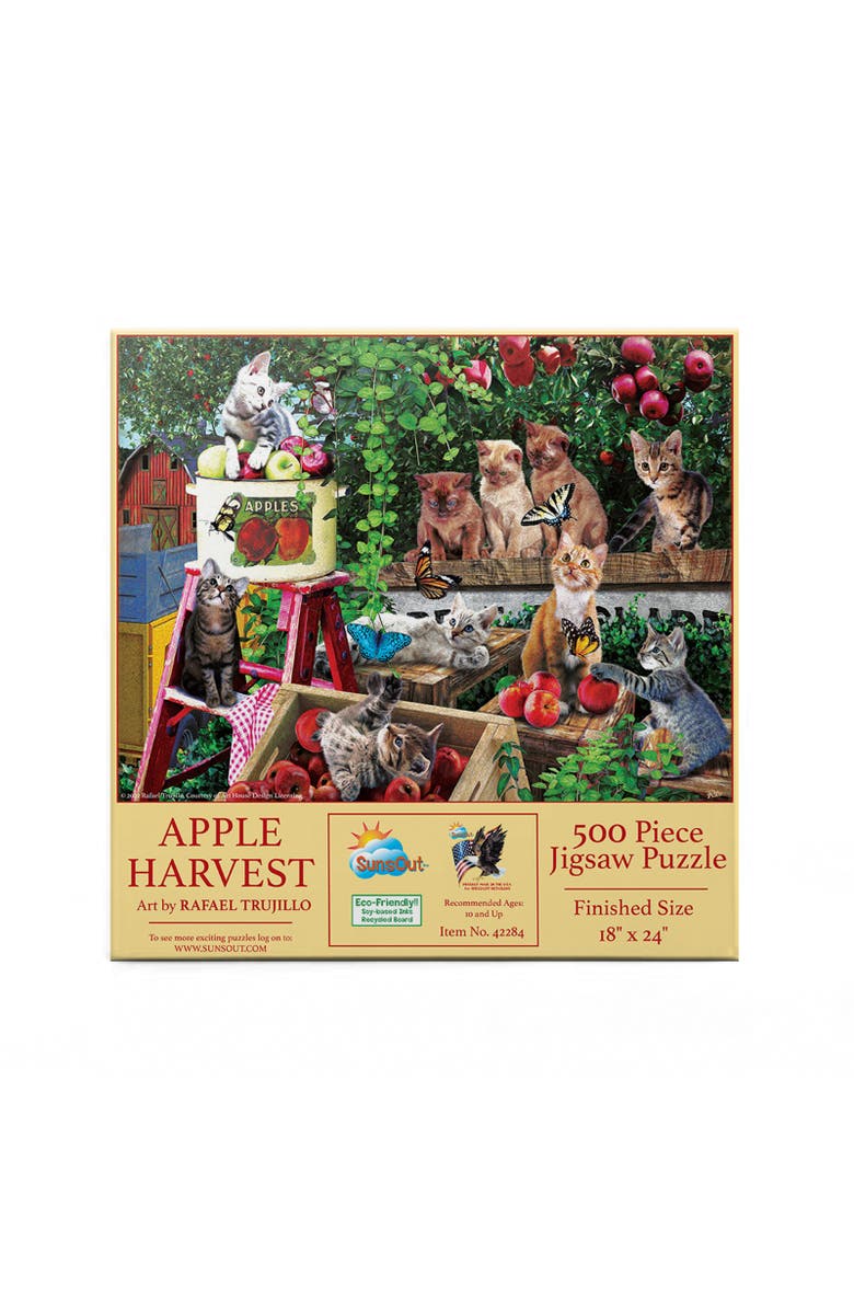 Sunsout Apple Harvest 500 piece Jigsaw Puzzle for Adults, Alternate, color, Multicolor
