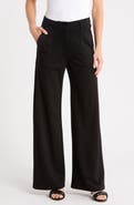 MAX STUDIO Ponte High Waist Wide Leg Pants