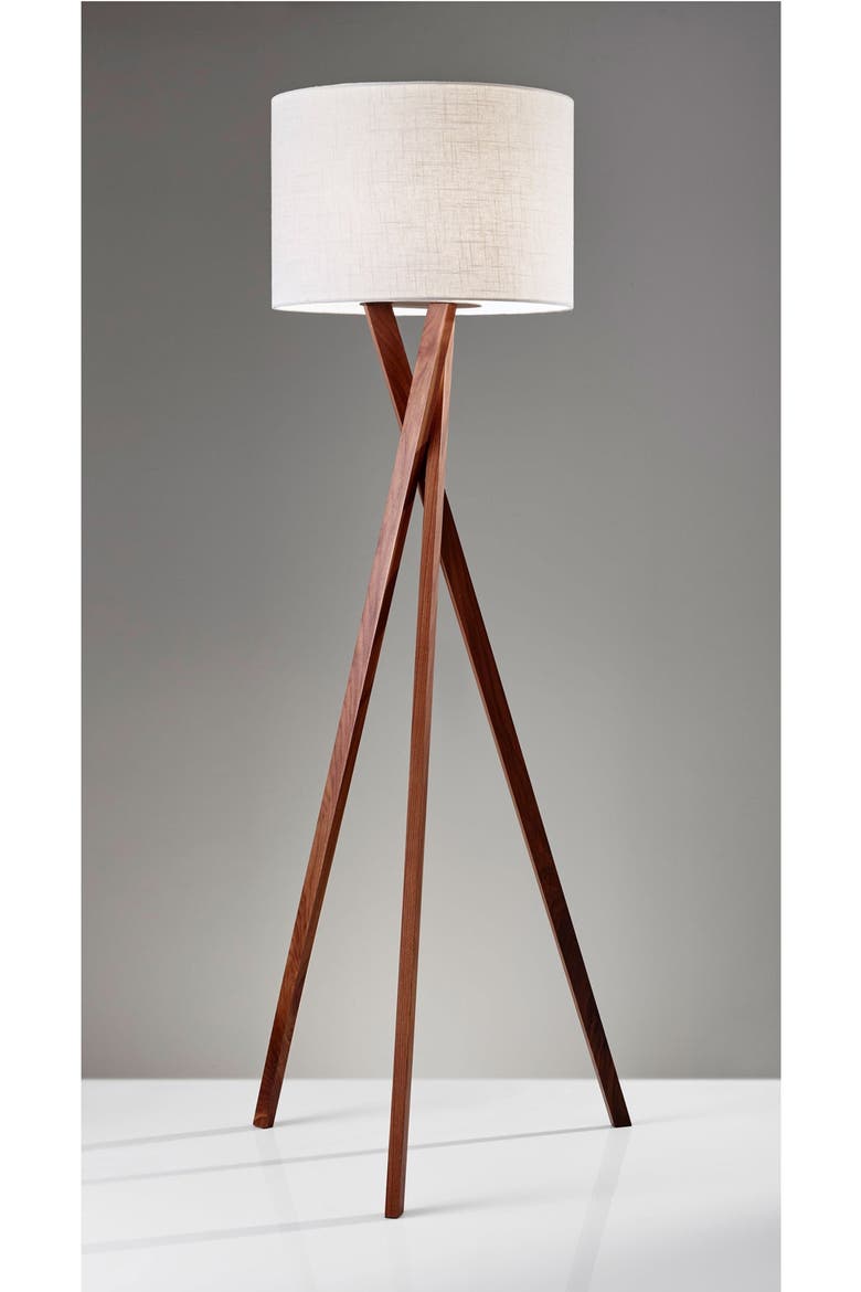 Brooklyn Floor Lamp, Alternate, color, WALNUT