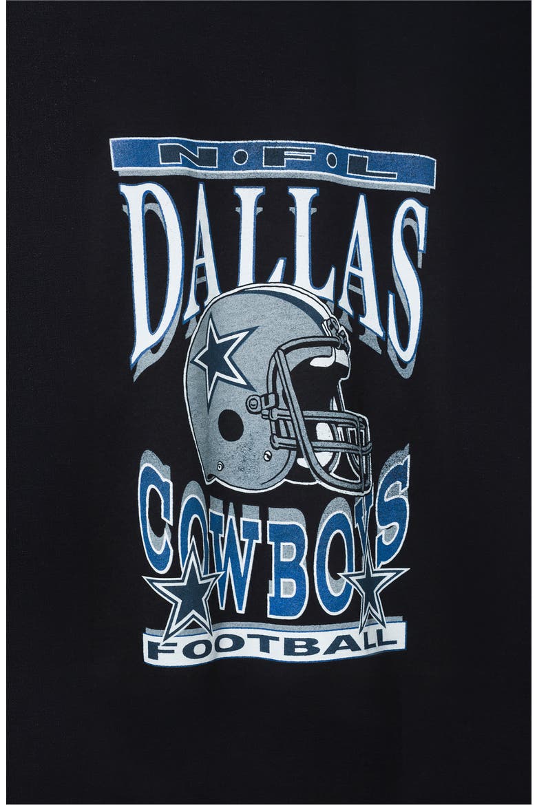 Cowboys Helmet Graphic Sweatshirt, Alternate, color, BLACK