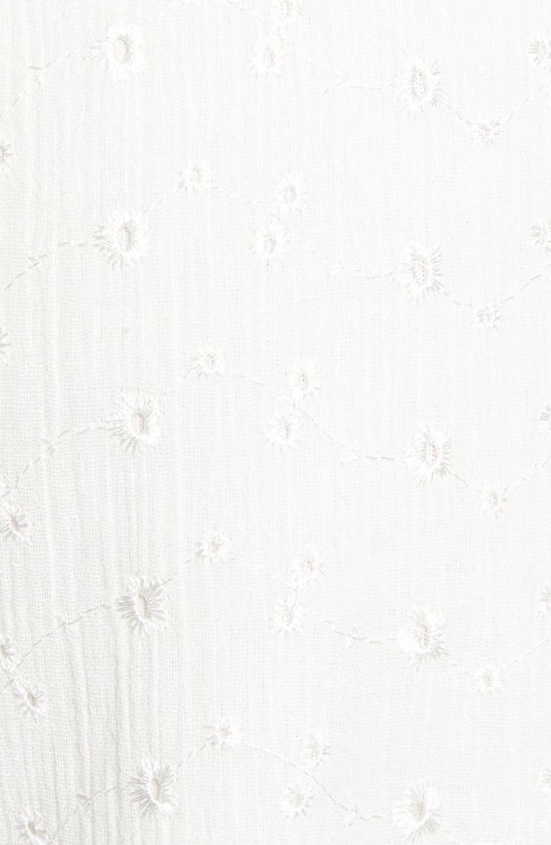 Row A Godet Hem Eyelet Romper, Alternate, color,