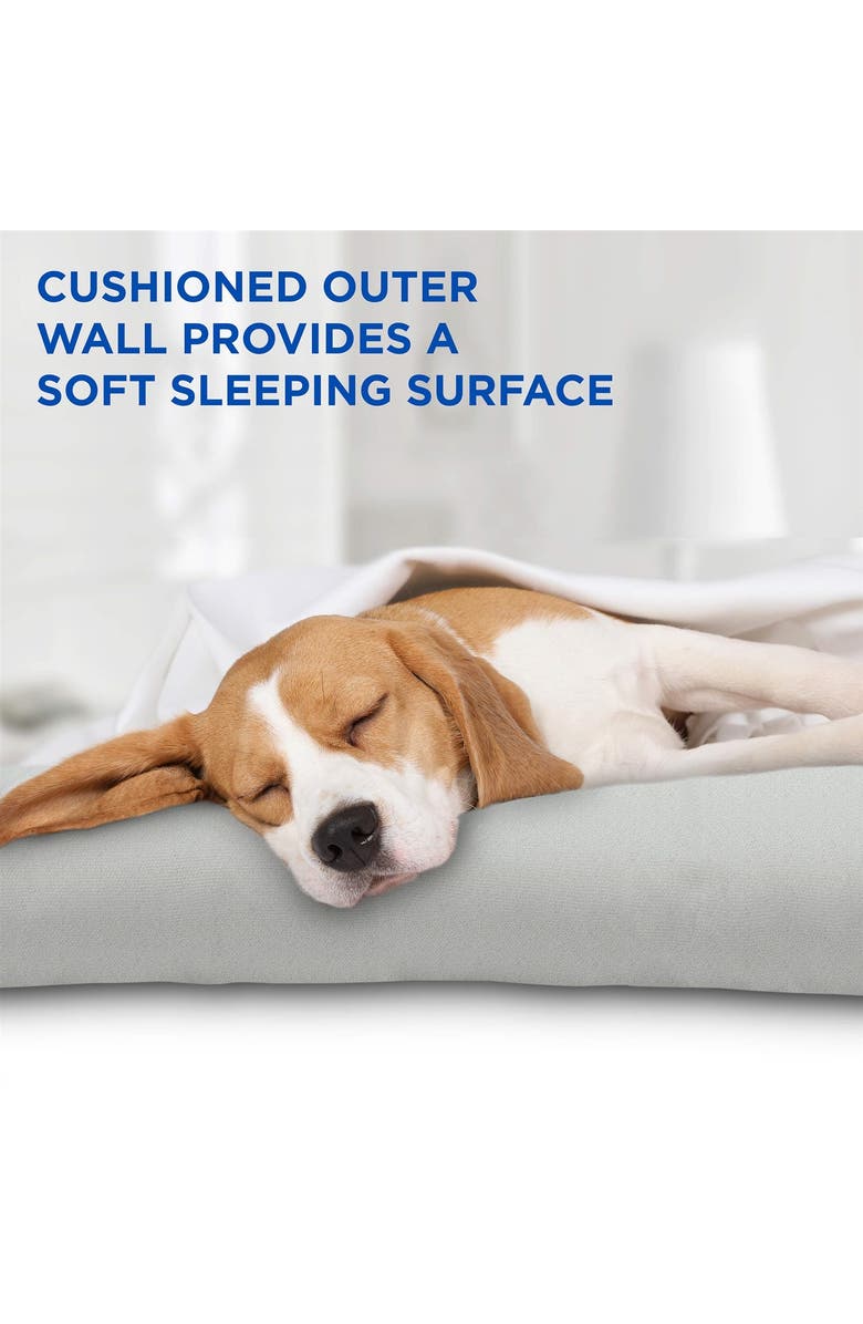 Arf Pets Self Dog Cooling Mat, Solid Gel Based Pet Cooling Mat with Foam Based Bolster Bed, Alternate, color, Grey