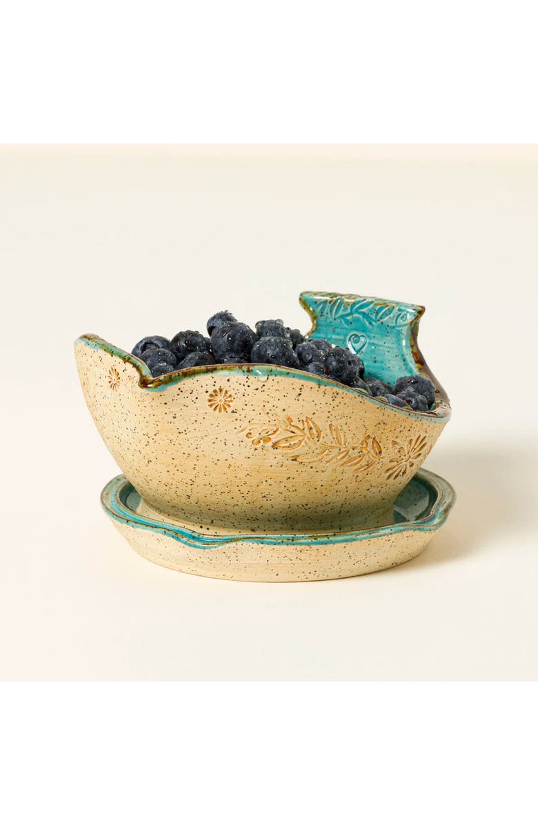 Uncommon Goods Bluebird Berry Bowl, Main, color, Bluebird