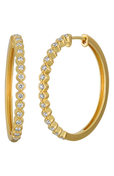 Large Florentine Diamond Hoop Earrings (Nordstrom Exclusive)