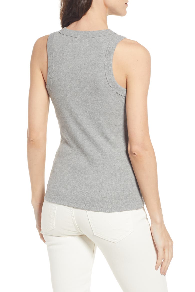 Heathered Brightside Tank Top, Alternate, color, HEATHER GRAPHITE