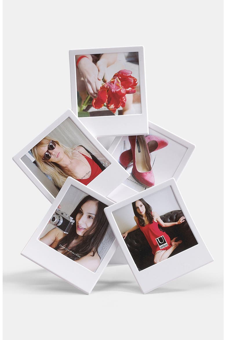 'Snap Frame' Multi Photo Desk Frame, Main, color, WHITE