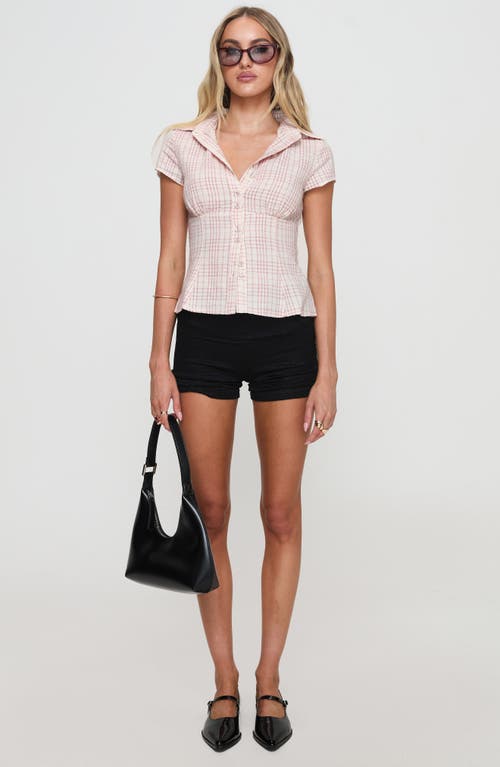 Princess Polly Check Button-up Shirt