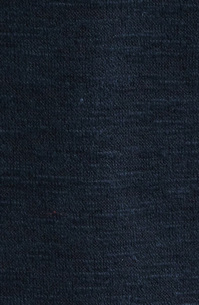 Johnston & Murphy Riley Knit Short Sleeve Button-Up Shirt, Alternate, color, Navy