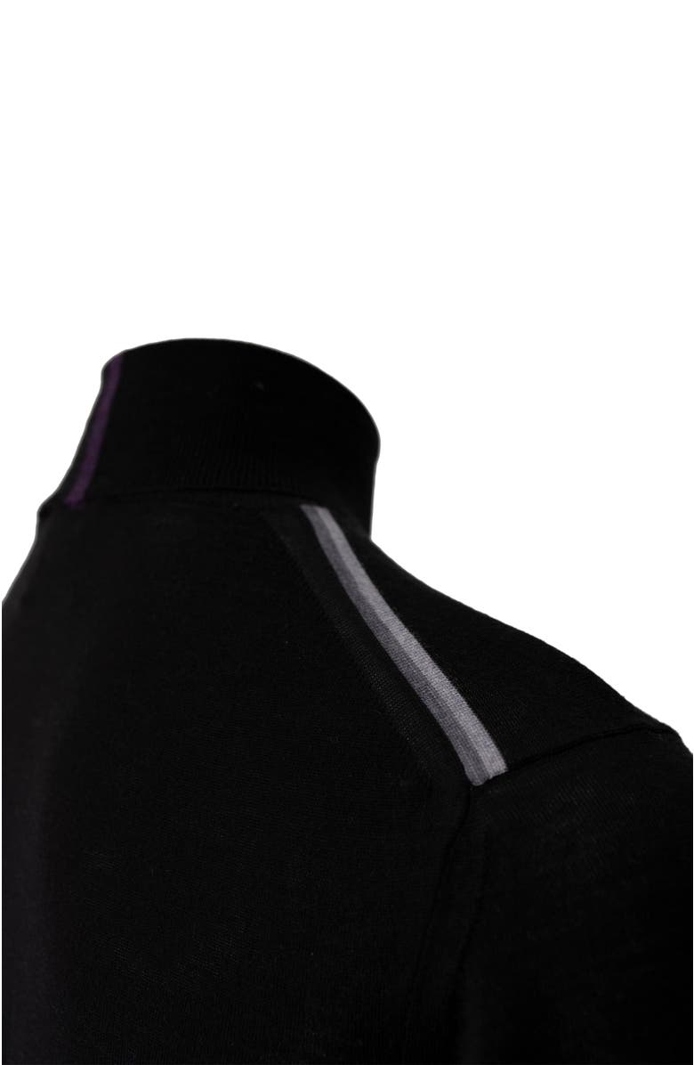 Lords of Harlech Ronald Merino Wool Turtleneck Sweater, Alternate, color, Black