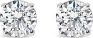 Haus of Brilliance 14K Gold 1.0 Carat Round Lab Grown Diamond Solitaire Stud Earrings