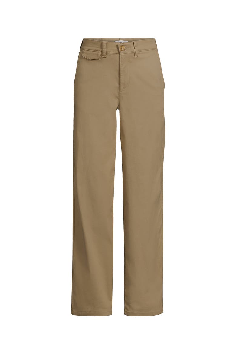 Chino High Rise Rail Straight Leg Pants, Alternate, color, Desert Tan