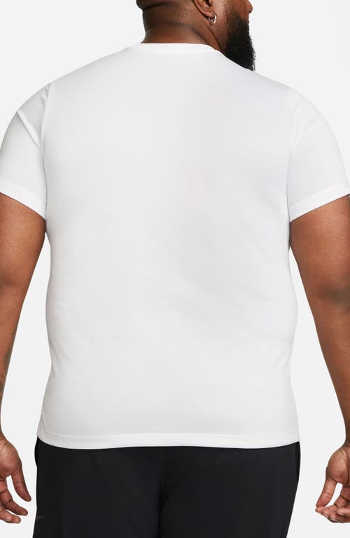 Nike Dri-fit Short-sleeve T-shirt In White