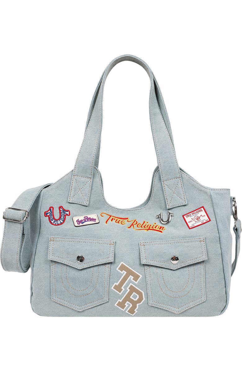 True Religion Agusto Patch Tote, Main, color,