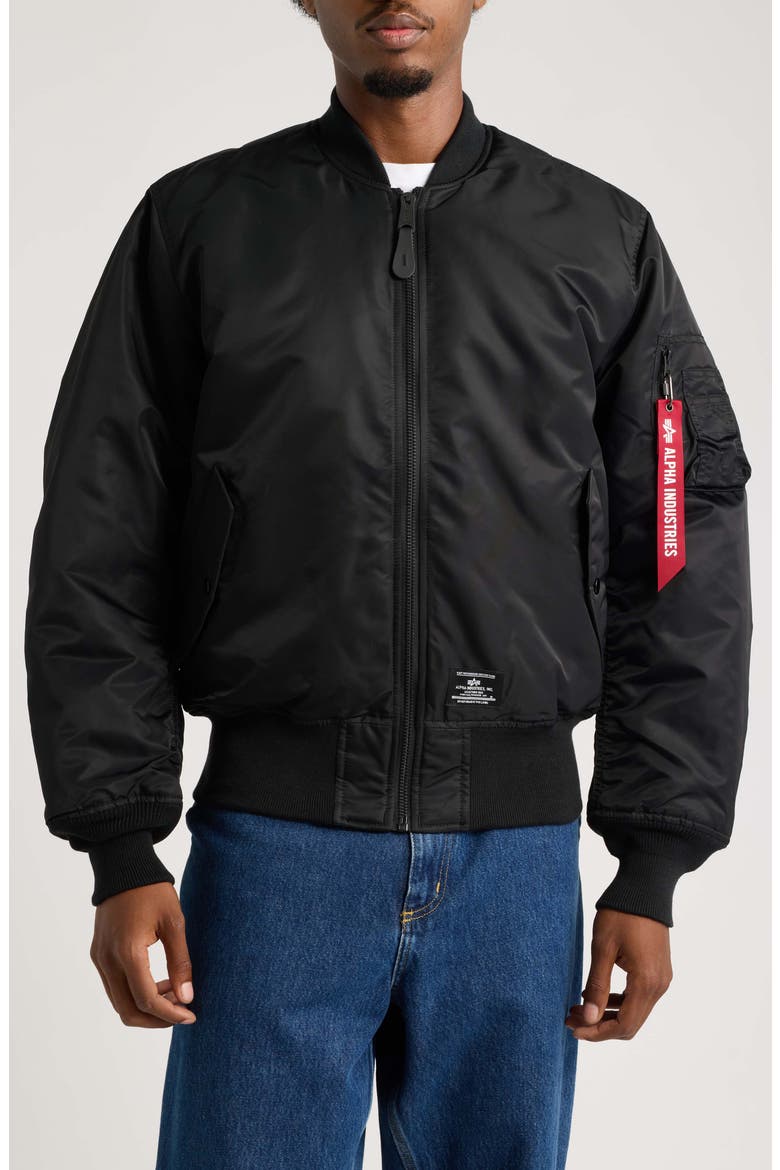 MA-1 Heritage Flight Bomber Jacket, Alternate, color, BLACK