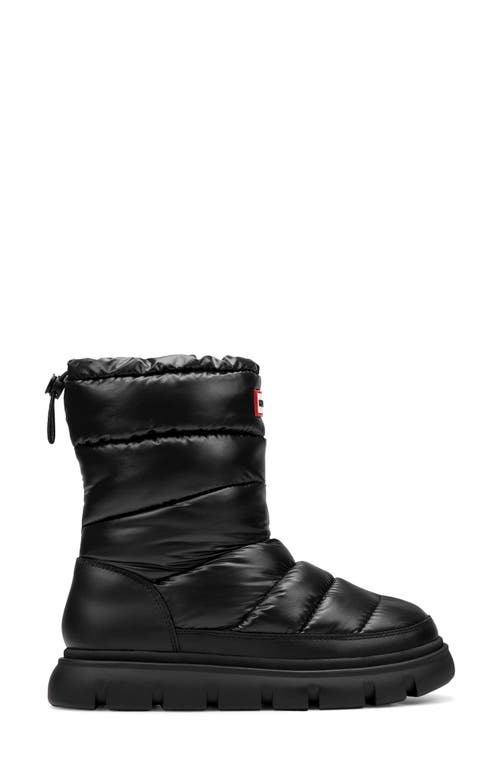 Hunter Maribels Waterproof Snow Boot In Black