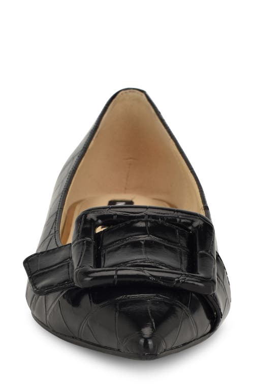 Nine West Jesike Pointed Toe Flat In Black
