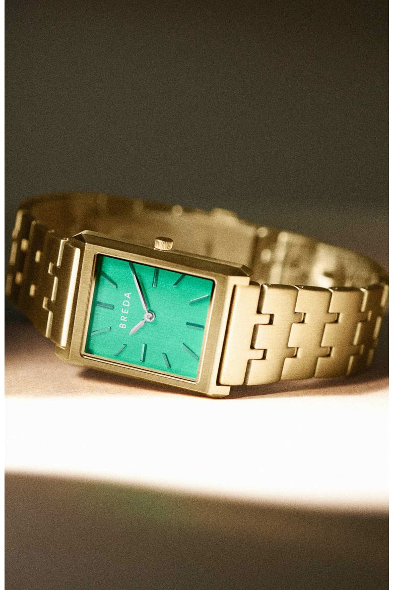 Virgil Bracelet Watch, 26mm, Alternate, color, GOLD/GREEN
