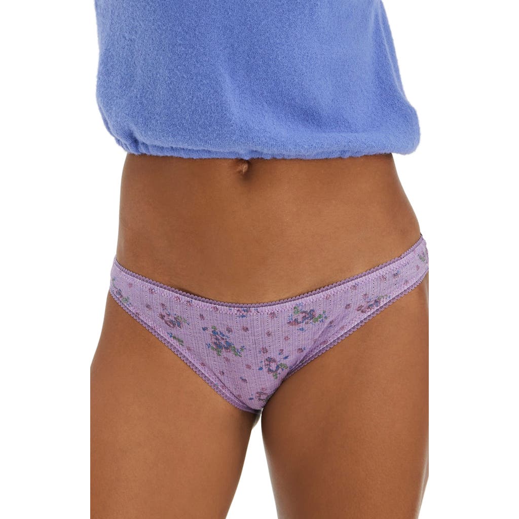 Free People Intimately Fp Floral Print Pointelle Bikini