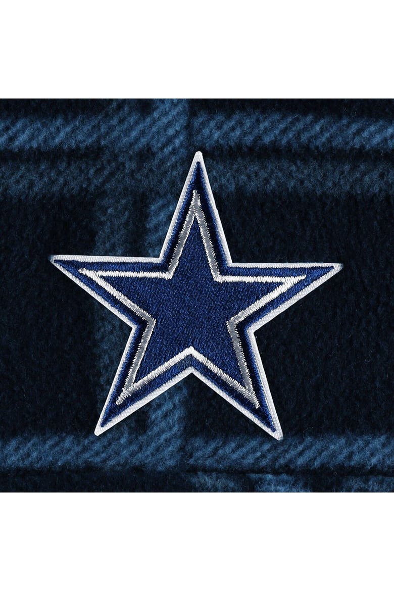 Men's Antigua Navy Dallas Cowboys Industry Flannel Button-Up Long Sleeve Shirt, Alternate, color, Navy