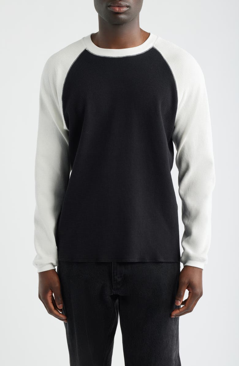 925 Originals Spring Training Thermal Raglan Sleeve T-Shirt, Main, color, Vintage Black/ Off W