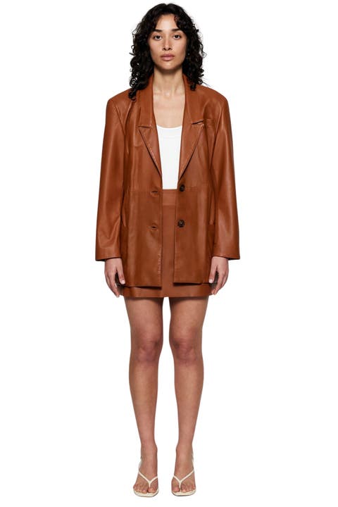 Broome Leather Blazer