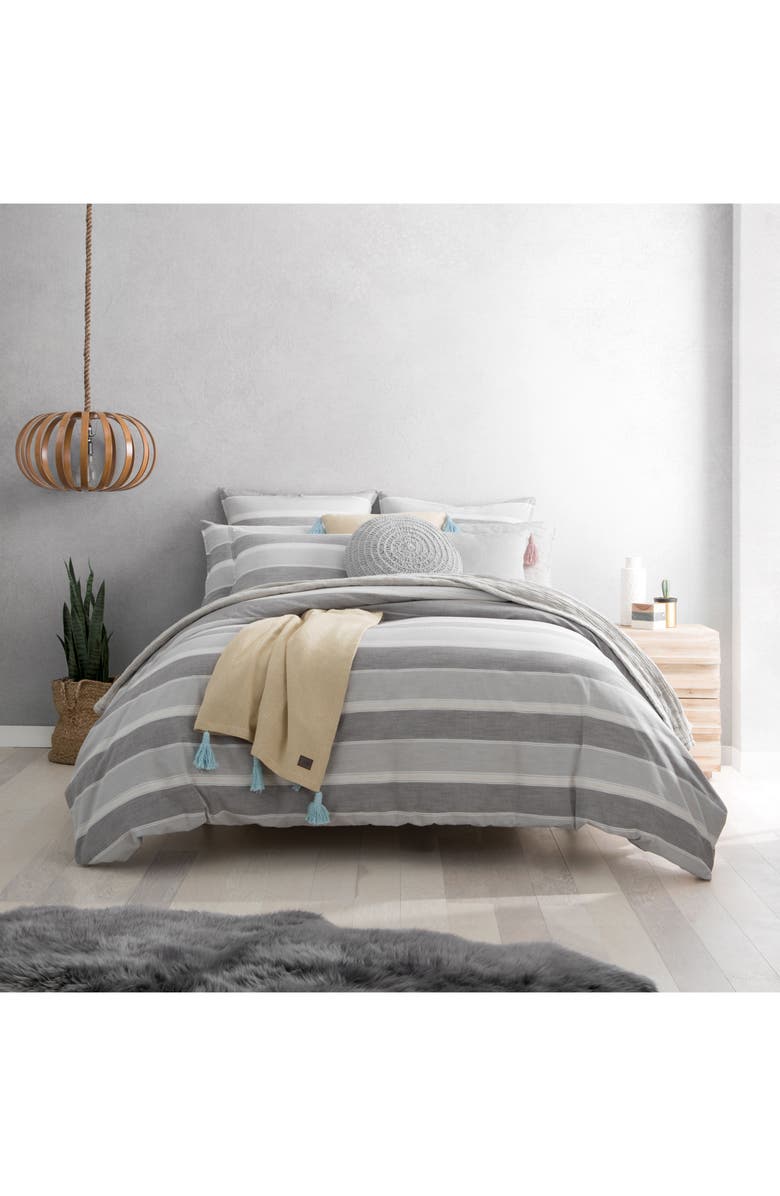 UGG<sup>®</sup> Oxford Stripe Duvet Cover, Main, color,
