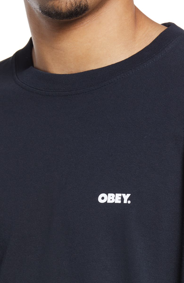 Obey Bold Logo Long Sleeve Graphic Tee, Alternate, color,