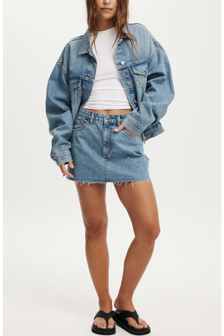 Women's Original Denim Jacket, Alternate, color, Sunset Blue