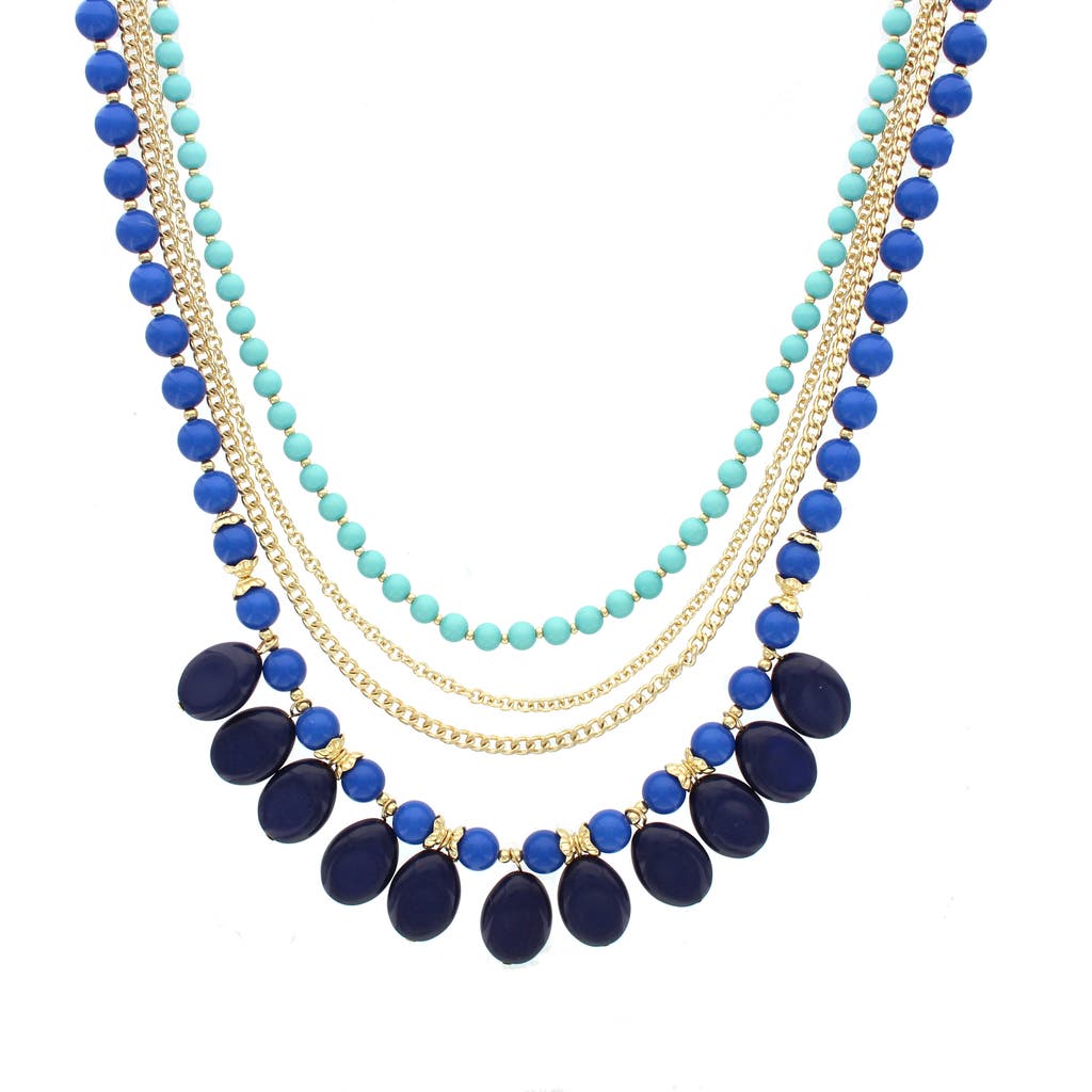 Olivia Welles Boldly Beaded Layered Necklace In Multi