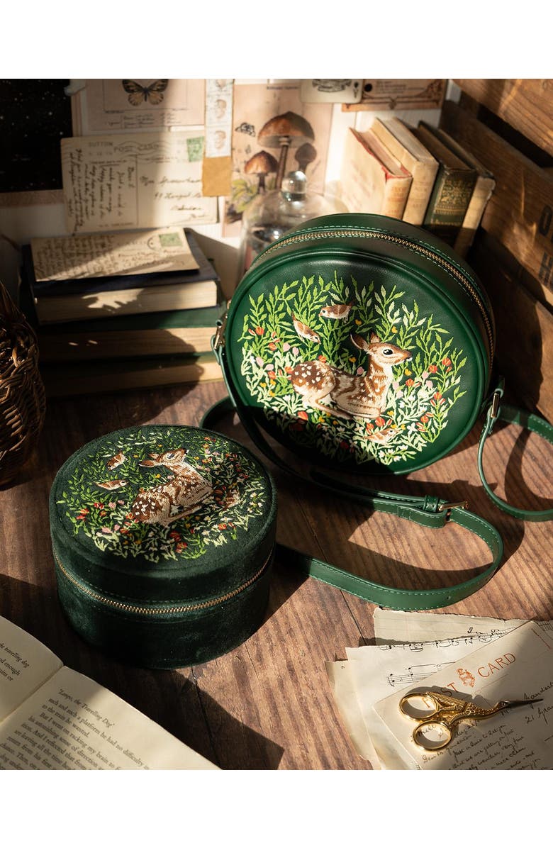 Fable England Fable Chloe Fawn Jewellery Box, Alternate, color, Green