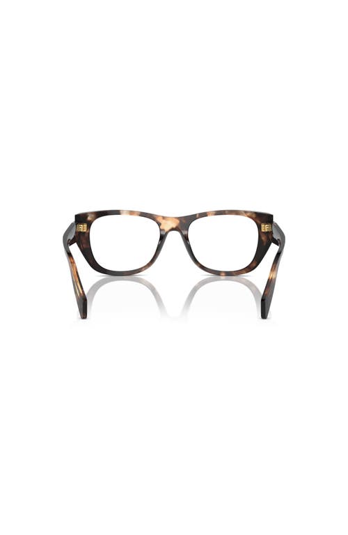 Prada 50mm Irregular Optical Glasses In Black
