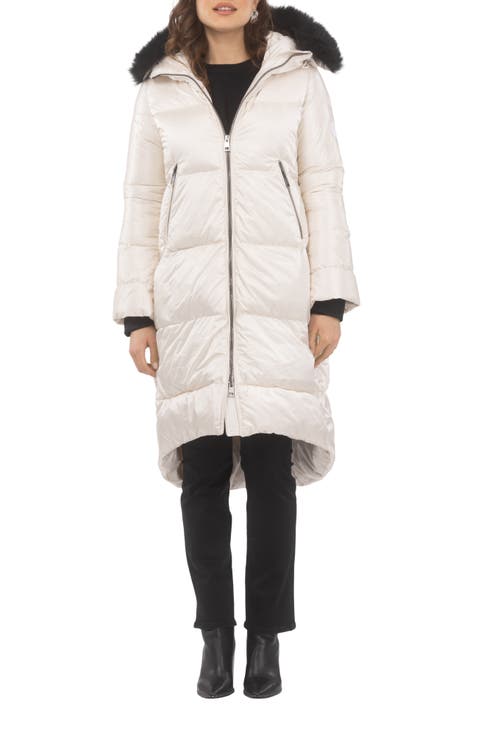 Apres-Ski Long Coat With Detachable Trim