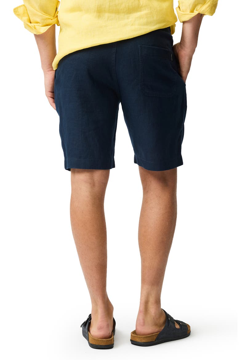 Linen Shorts, Alternate, color, NAVY